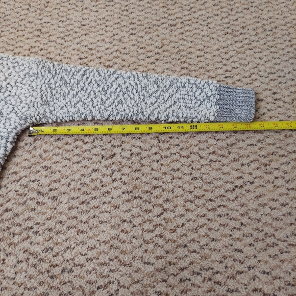 MOD Popcorn Sweater Women's Small Knit Hoodie Pullover Beige Gray Casual Shirt - Picture 10 of 12